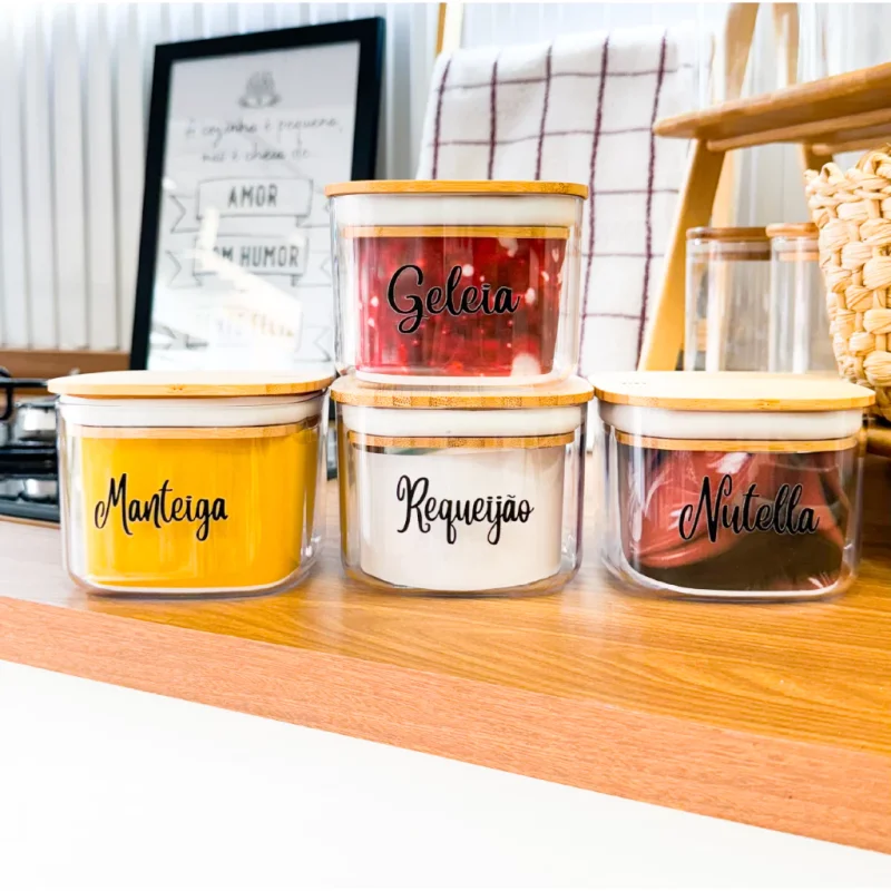 #14 Pote clean para manteiga, requeijão, geleia, nutella - manteigueira