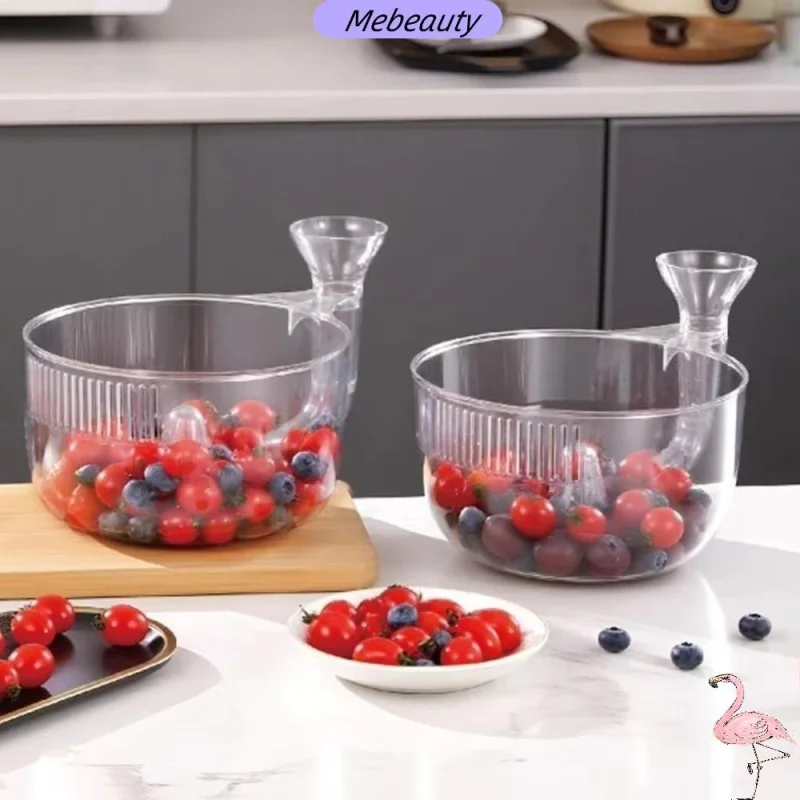 #17 Lavadora Automática De Frutas MEBEAUTYBR , Cesta De Drenagem De Caracol Com Filtro Lavador Automático De Vegetais