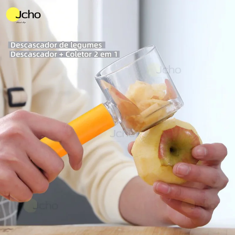 #18 Descascador de frutas com fácil de limpar descascador multifuncional com portátil descascador de legumes