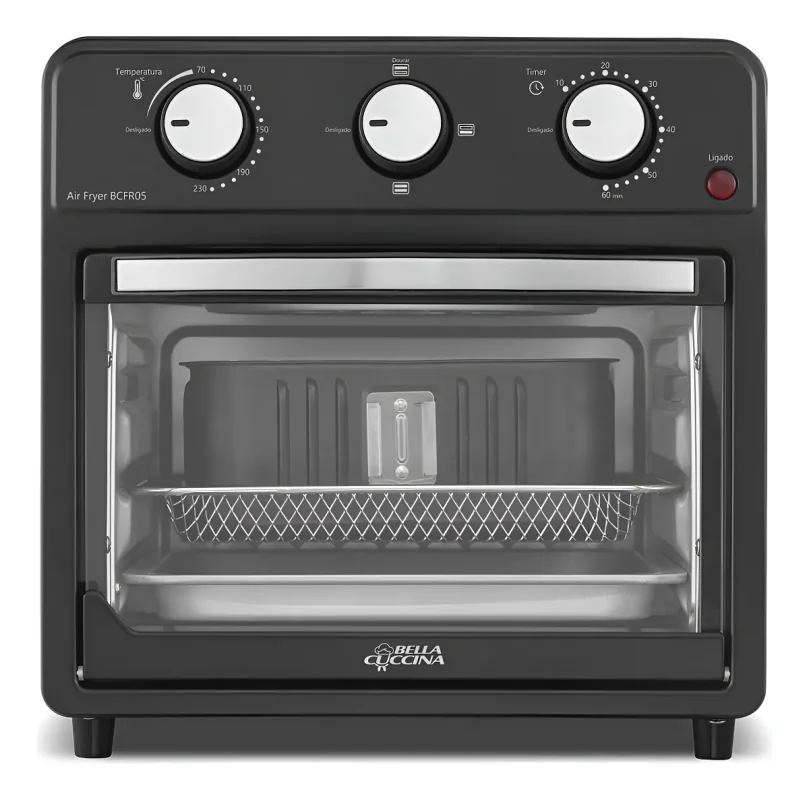 Fritadeira air fryer Bcfr05 Bella Cuccina 12l 1500w preto